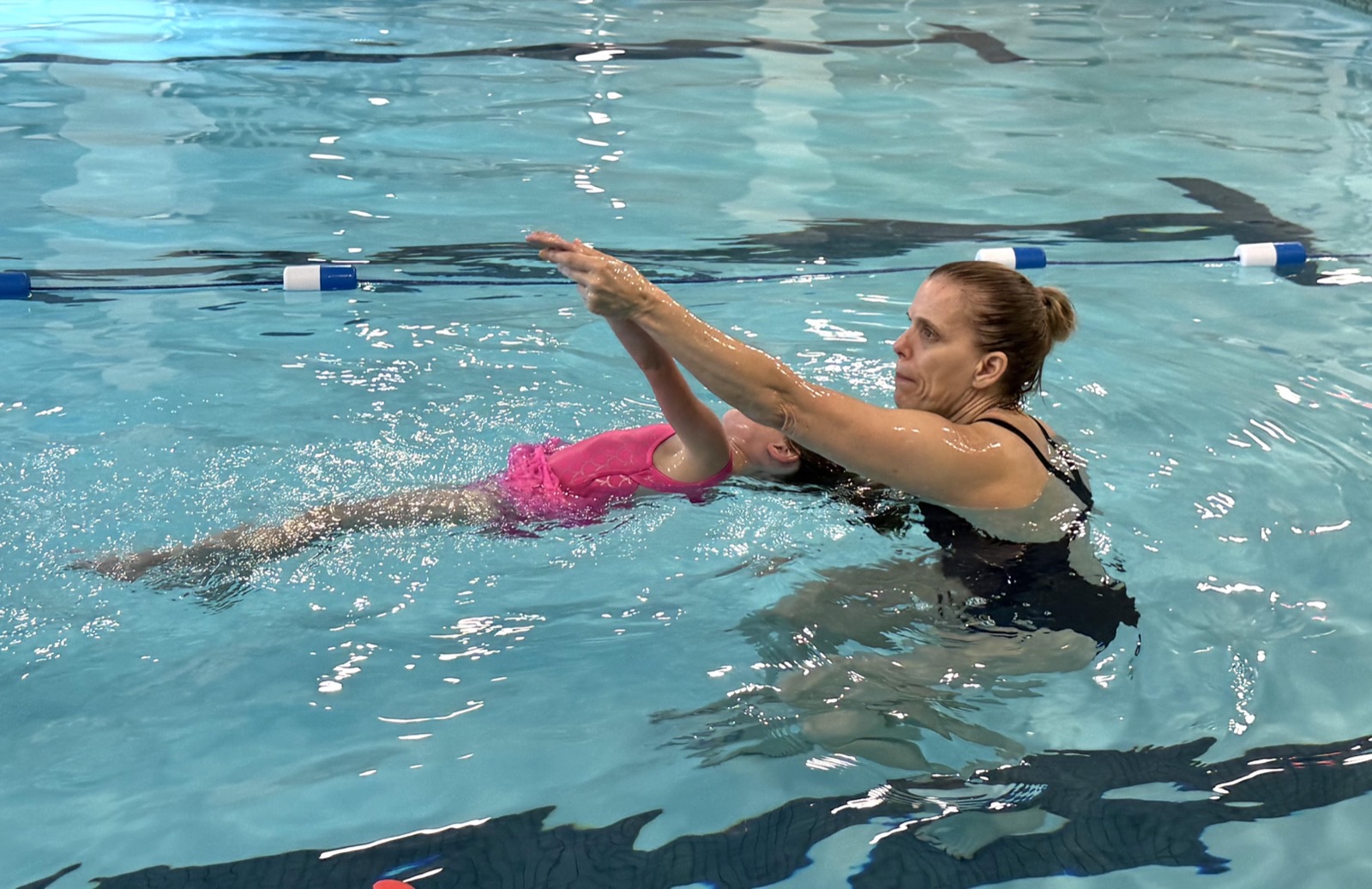 Private swim lesson — one-on-one coaching
